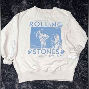 American Eagle Oversized Rolling Stones Graphic Sweatshirt